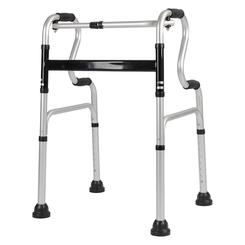 雙彎霧銀助行器 大脚墊