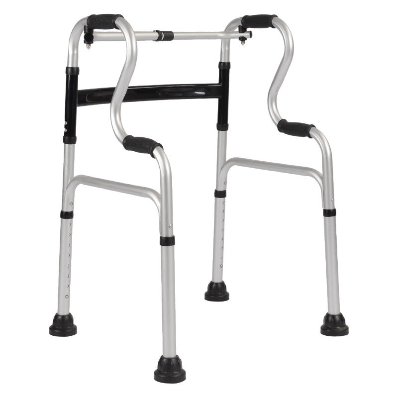 雙彎霧銀助行器 大脚墊