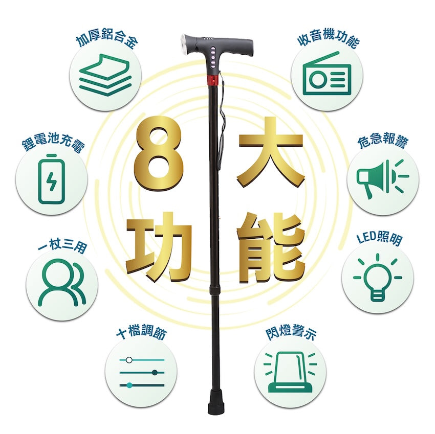 多功能智能拐杖
